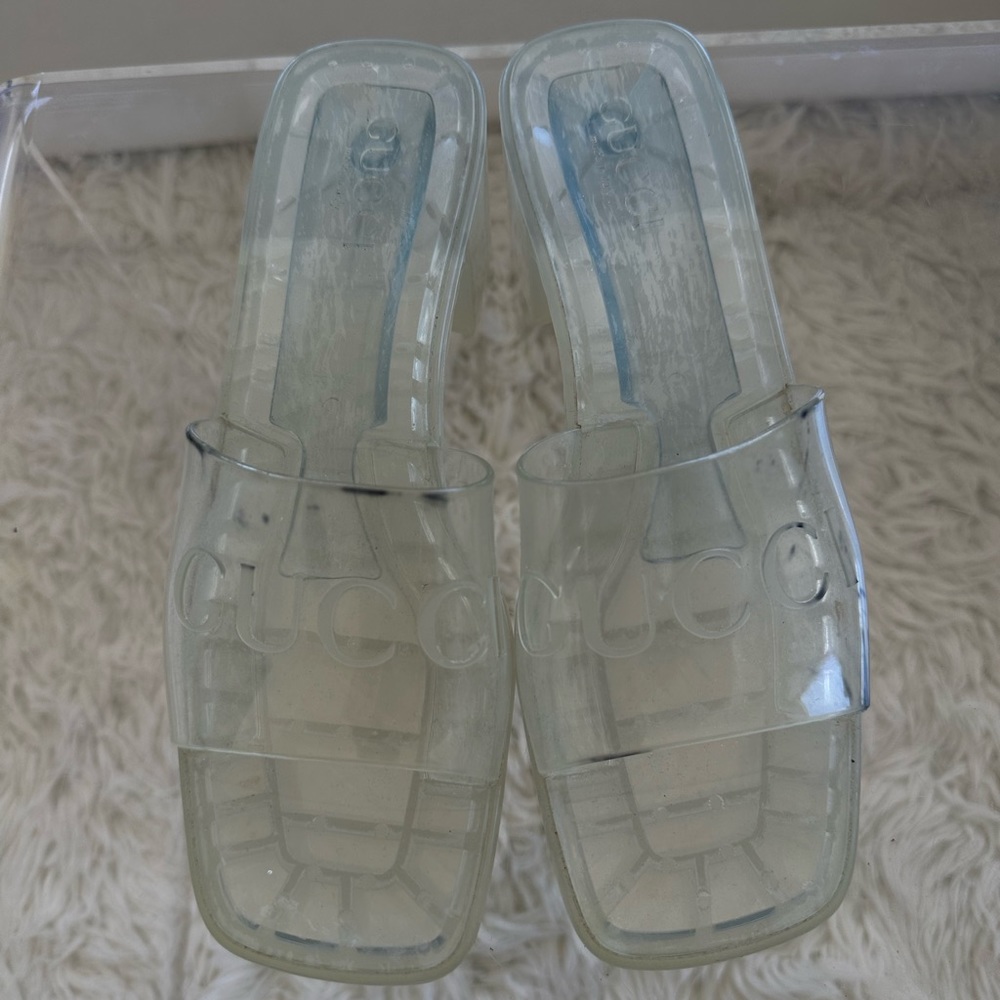 GUCCI rubber slides SIZE EU 38 US 8